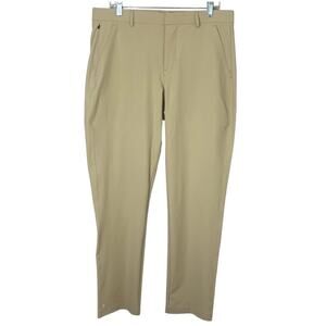 NOBULL Tour Performance Golf Pants Chinos Men's 33x32R Beige